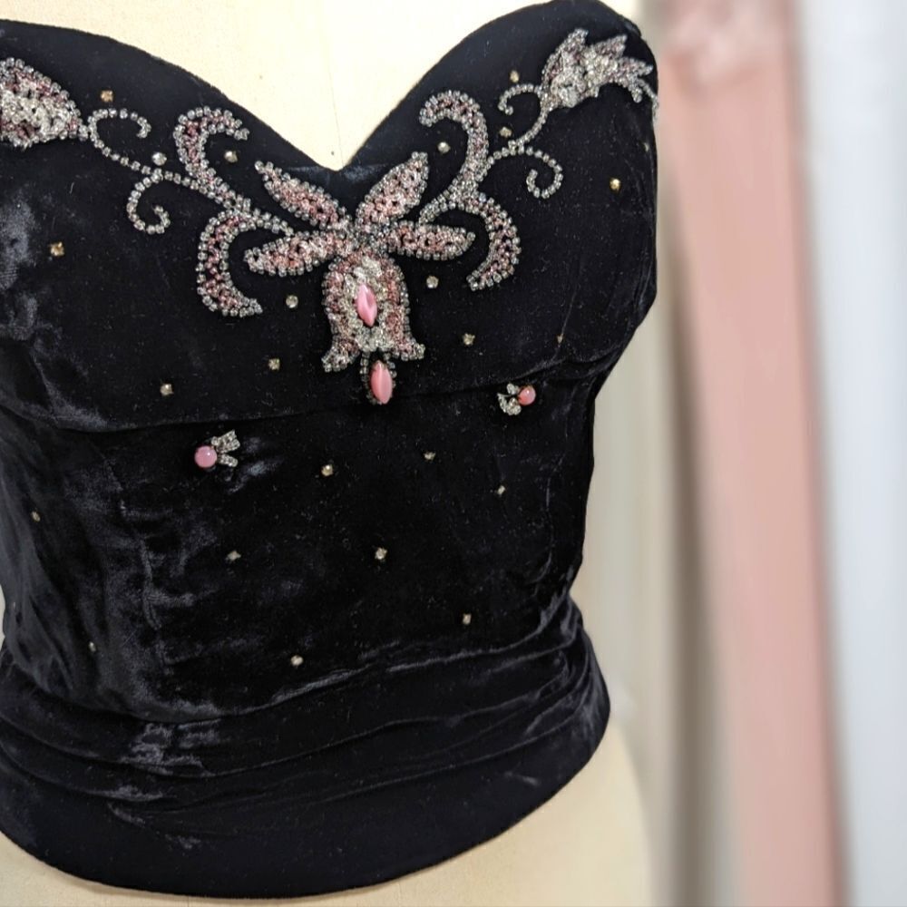 Vintage Nicholas Ungar Sweetheart Strapless Top